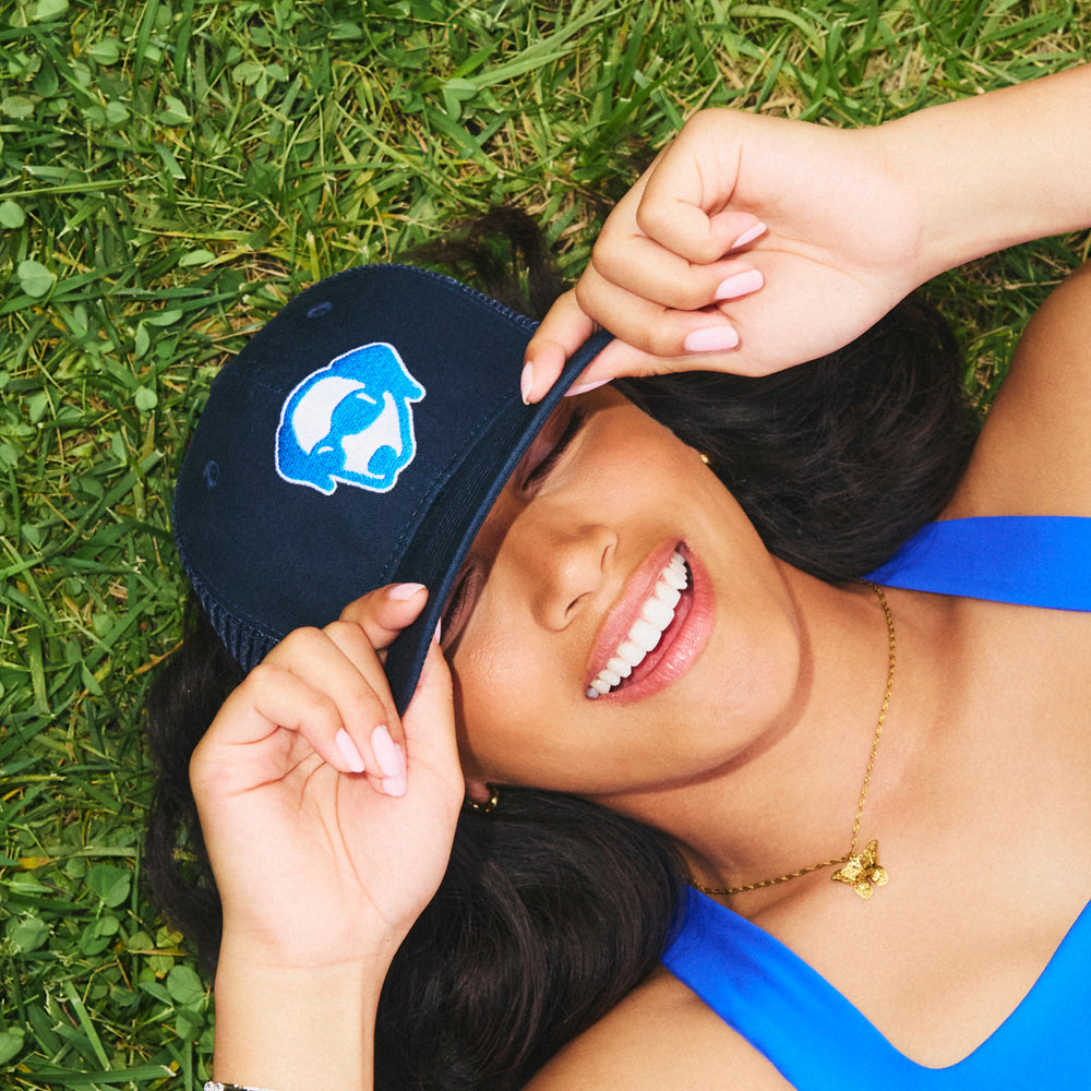 Navy Mesh Hat