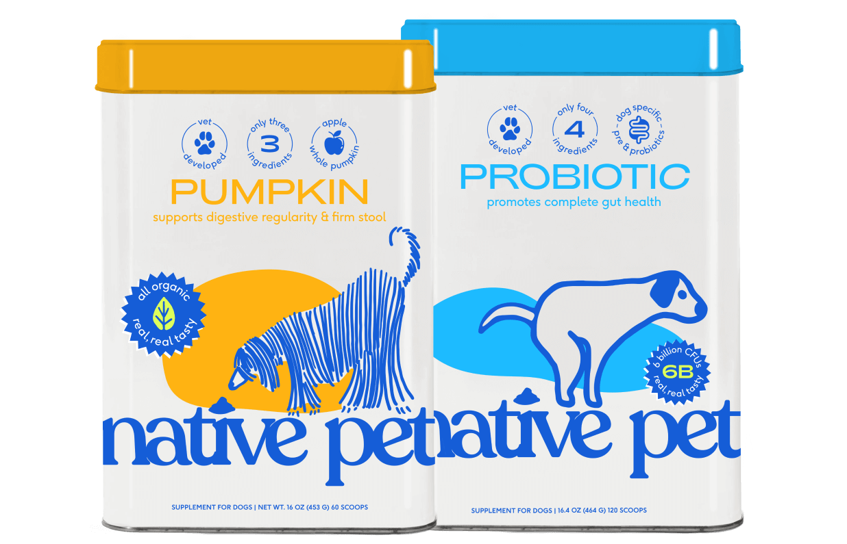 Native Pet Pumpkin Powder and Probiotic Powder