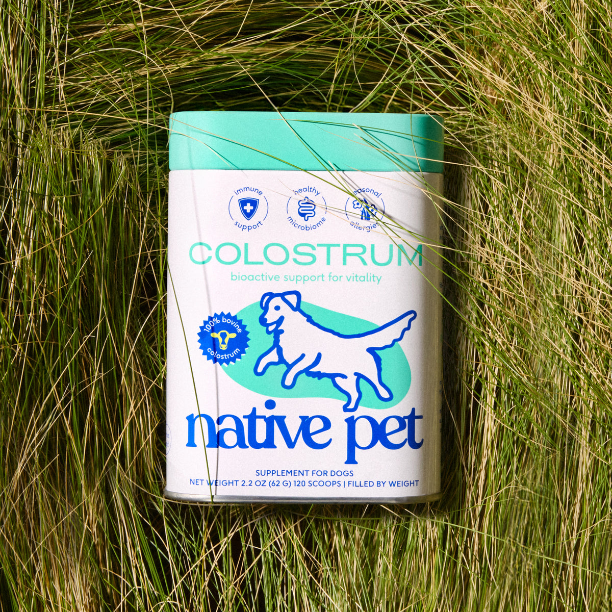 Native Pet Colostrum for Dogs - Product Render