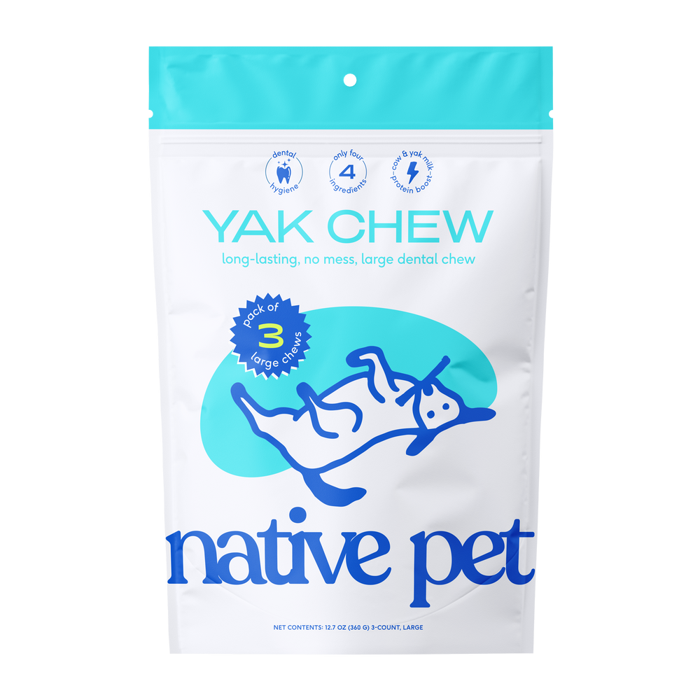 Native Pet Yak Chews for Dogs - Product Render