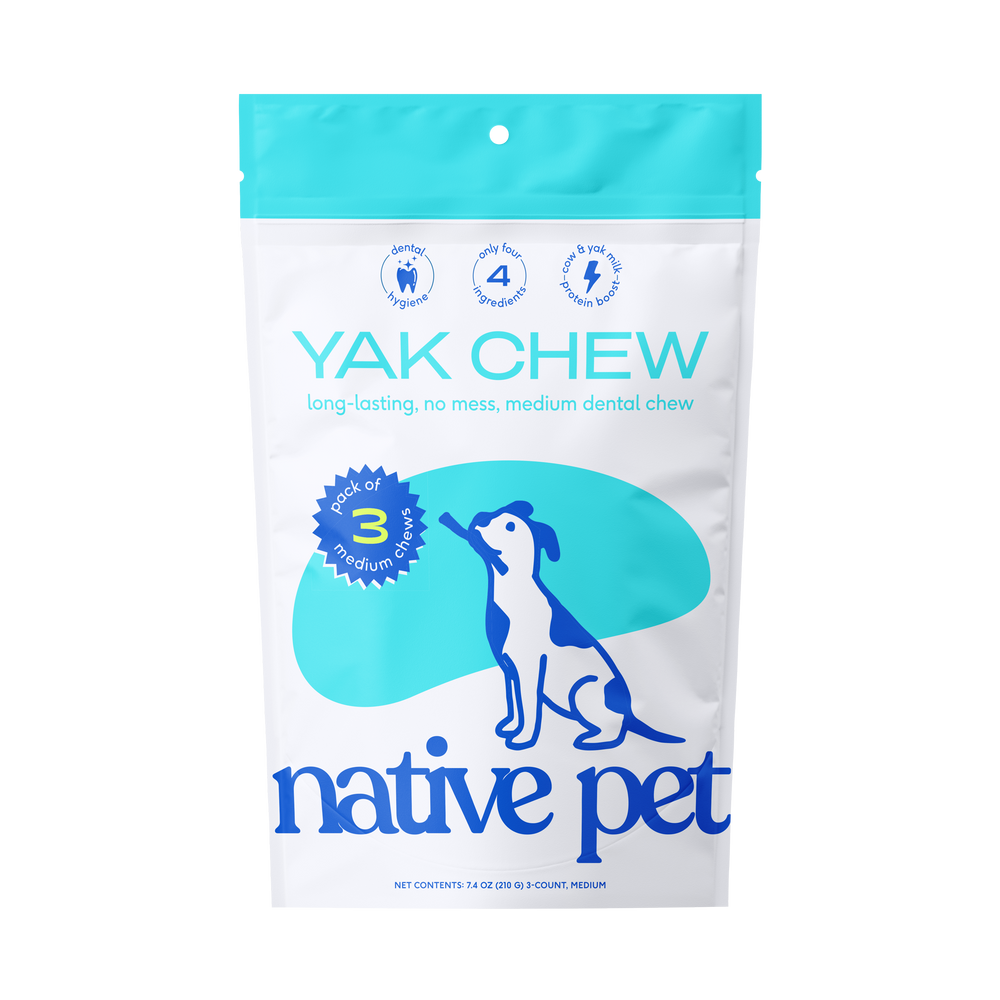 Native Pet Yak Chews for Dogs - Product Render