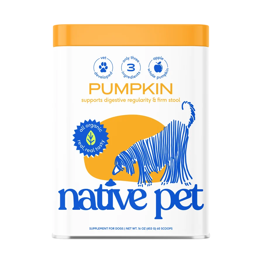 Native Pet Pumpkin 60 scoop tin
